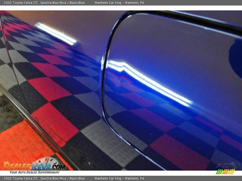 2002 Toyota Celica GT Spectra Blue Mica / Black/Blue Photo #17