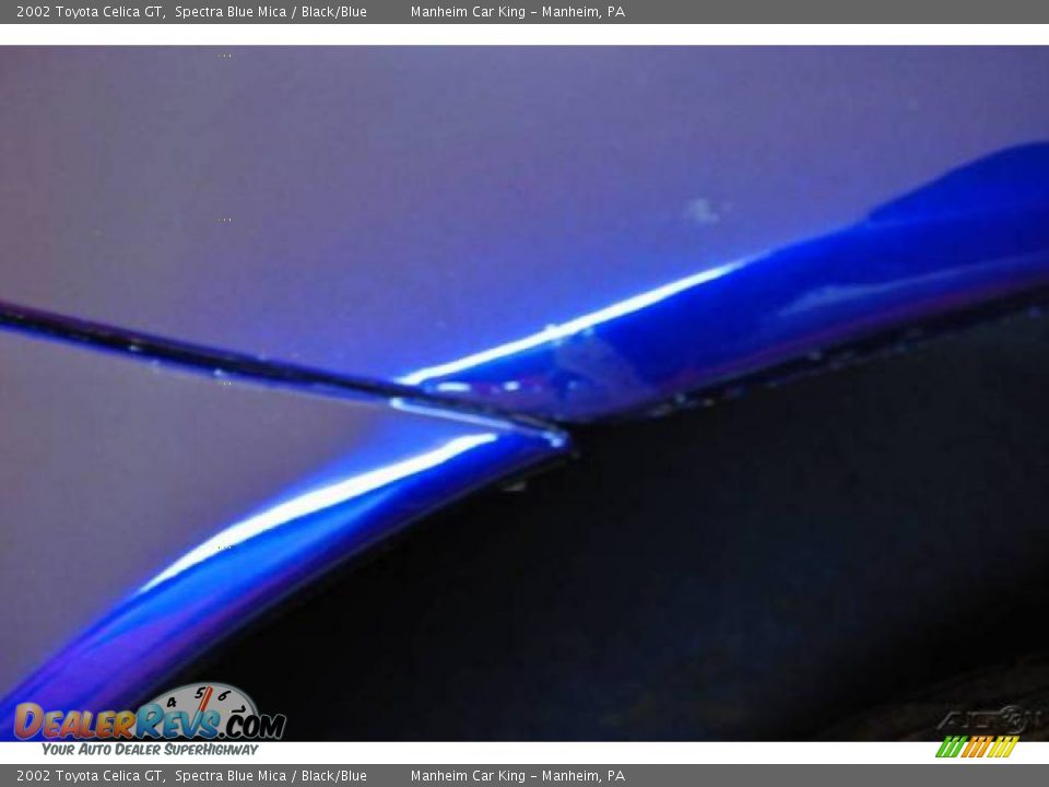 2002 Toyota Celica GT Spectra Blue Mica / Black/Blue Photo #18