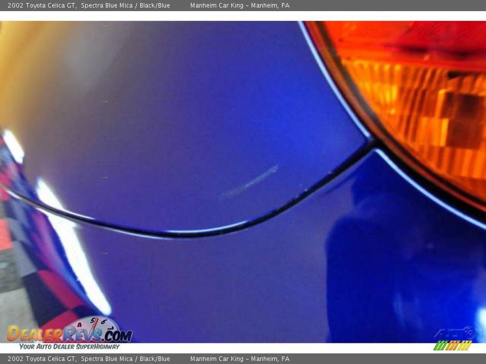 2002 Toyota Celica GT Spectra Blue Mica / Black/Blue Photo #19