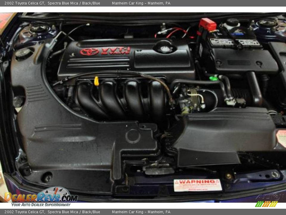 2002 Toyota Celica GT Spectra Blue Mica / Black/Blue Photo #20
