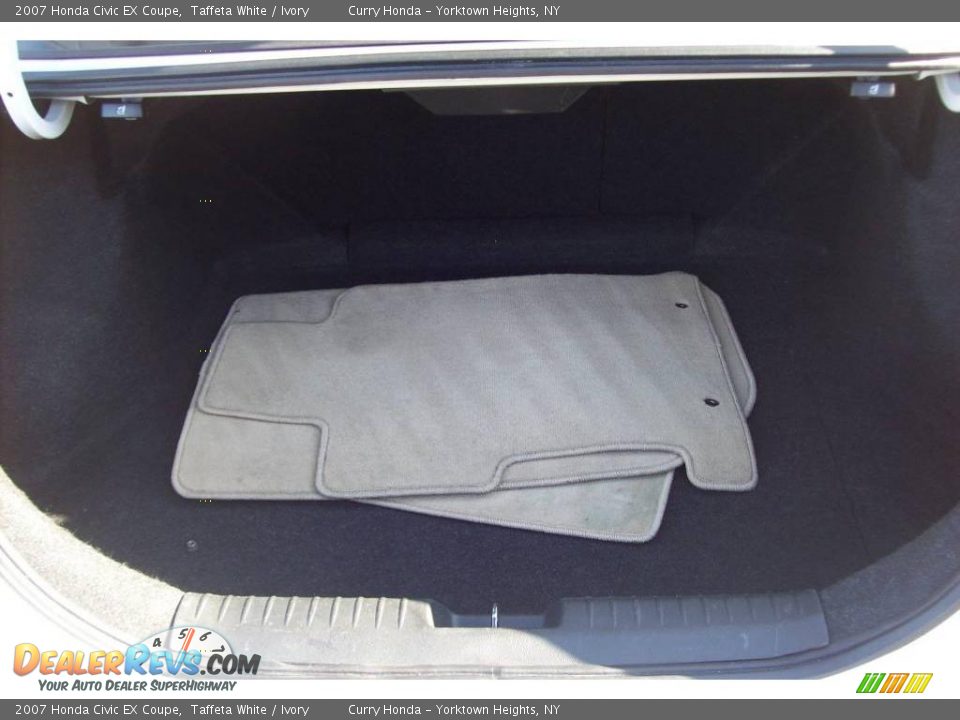 2007 Honda Civic EX Coupe Taffeta White / Ivory Photo #8