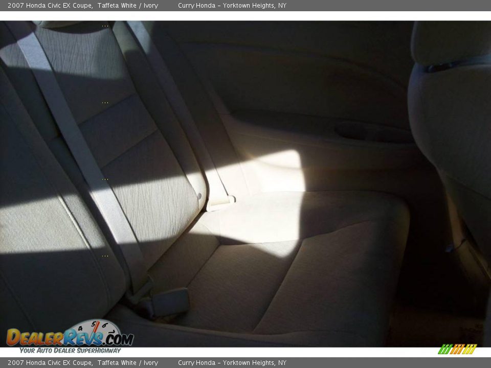 2007 Honda Civic EX Coupe Taffeta White / Ivory Photo #15