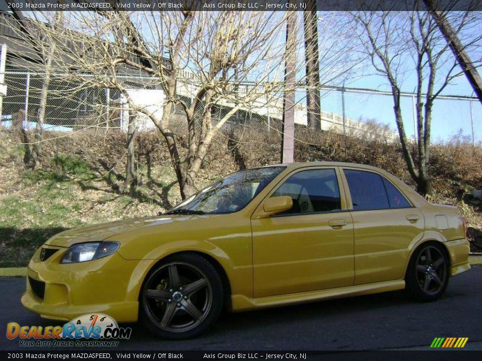 2003 Mazda Protege MAZDASPEED Vivid Yellow / Off Black Photo #1