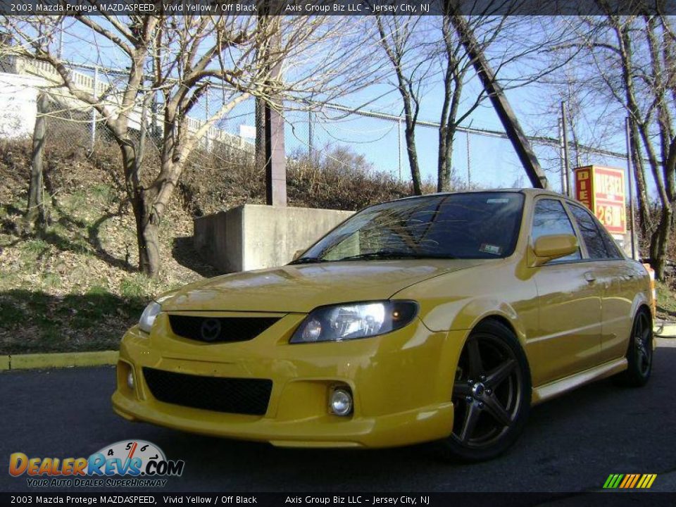 2003 Mazda Protege MAZDASPEED Vivid Yellow / Off Black Photo #2