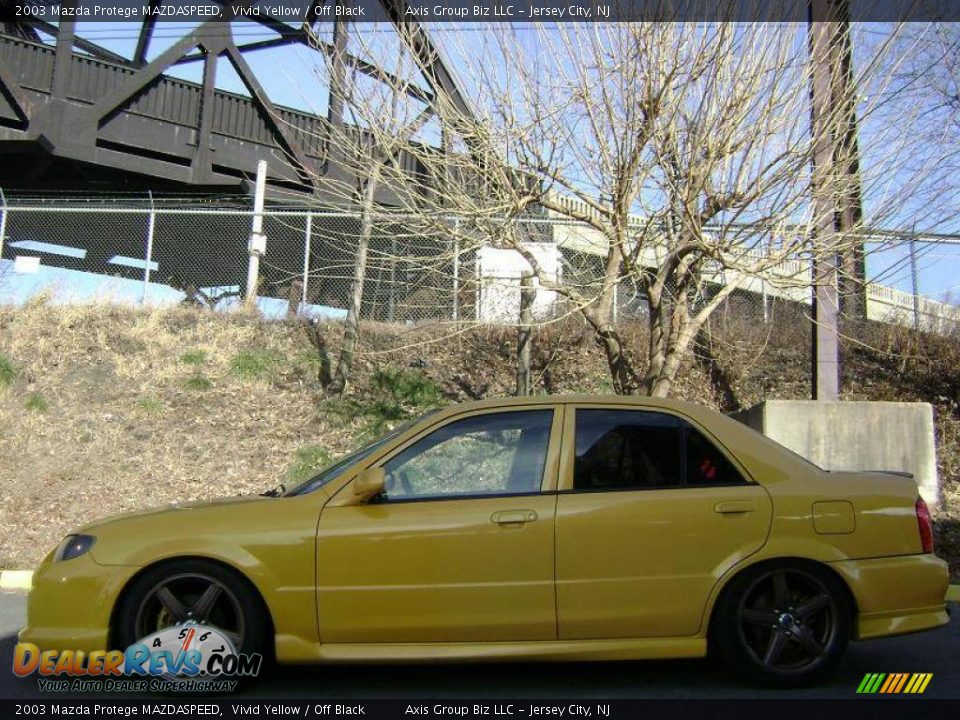 2003 Mazda Protege MAZDASPEED Vivid Yellow / Off Black Photo #3