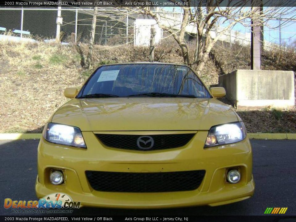2003 Mazda Protege MAZDASPEED Vivid Yellow / Off Black Photo #4