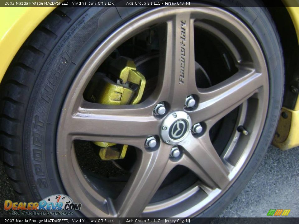2003 Mazda Protege MAZDASPEED Vivid Yellow / Off Black Photo #7