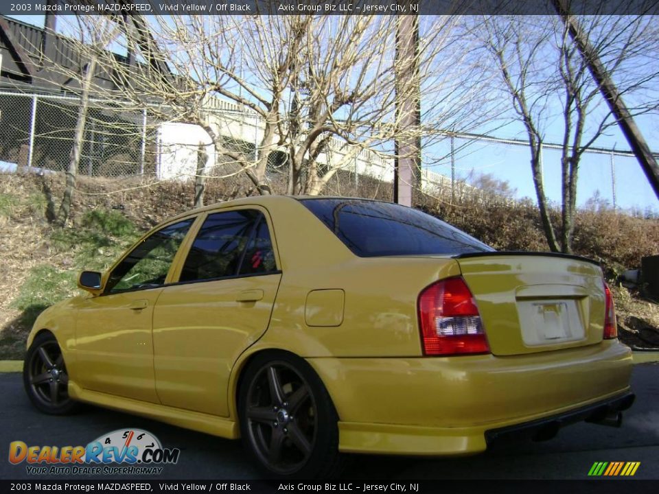 2003 Mazda Protege MAZDASPEED Vivid Yellow / Off Black Photo #9