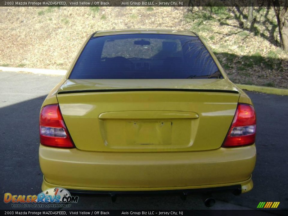 2003 Mazda Protege MAZDASPEED Vivid Yellow / Off Black Photo #10
