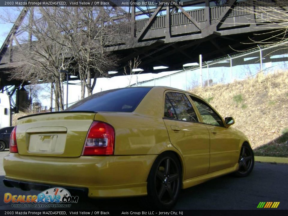 2003 Mazda Protege MAZDASPEED Vivid Yellow / Off Black Photo #11