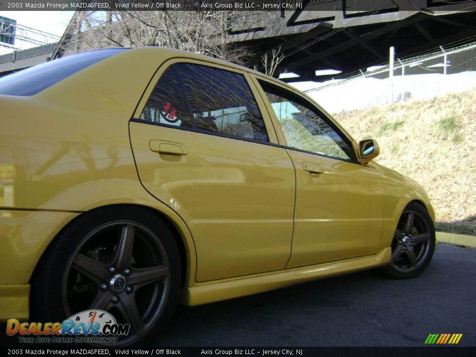 2003 Mazda Protege MAZDASPEED Vivid Yellow / Off Black Photo #12