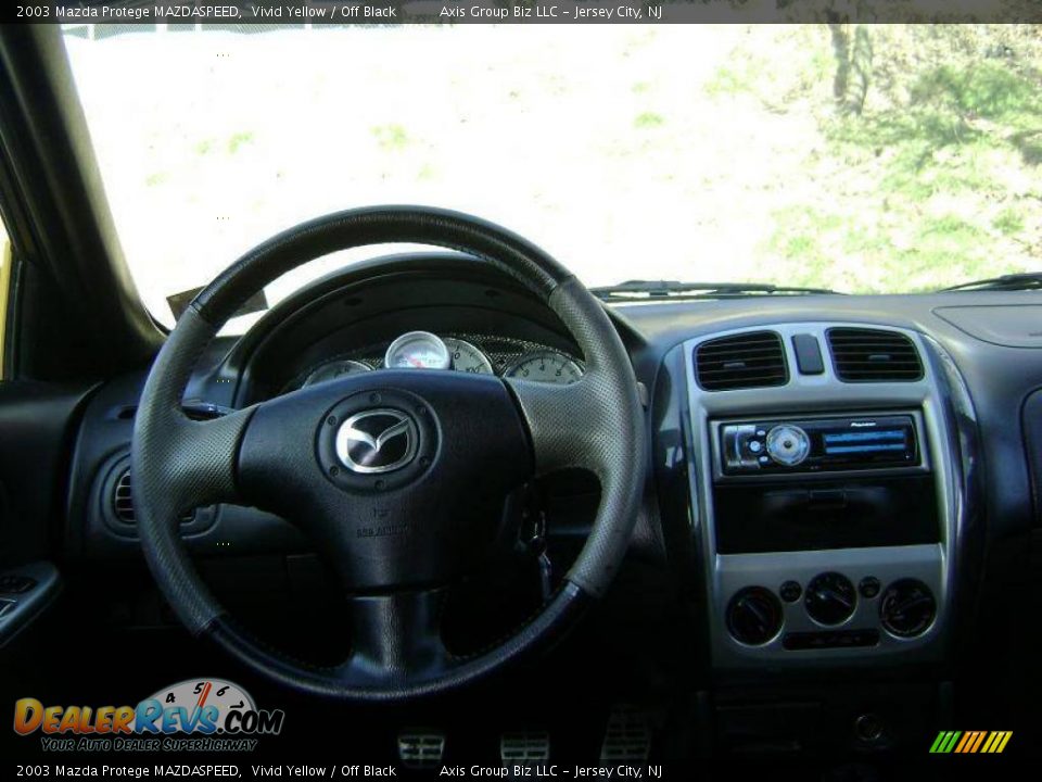 2003 Mazda Protege MAZDASPEED Vivid Yellow / Off Black Photo #17