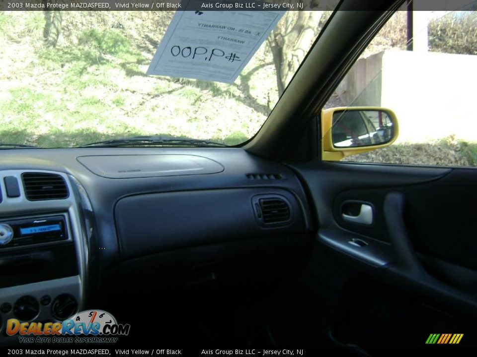 2003 Mazda Protege MAZDASPEED Vivid Yellow / Off Black Photo #18