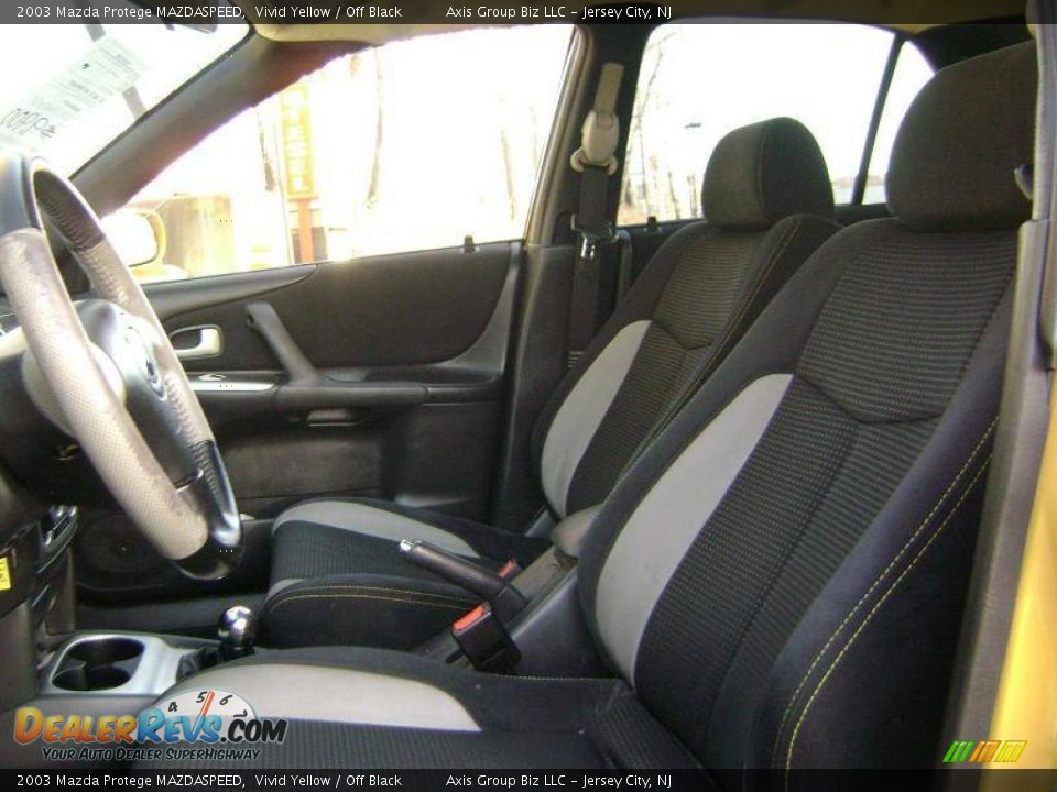 2003 Mazda Protege MAZDASPEED Vivid Yellow / Off Black Photo #19