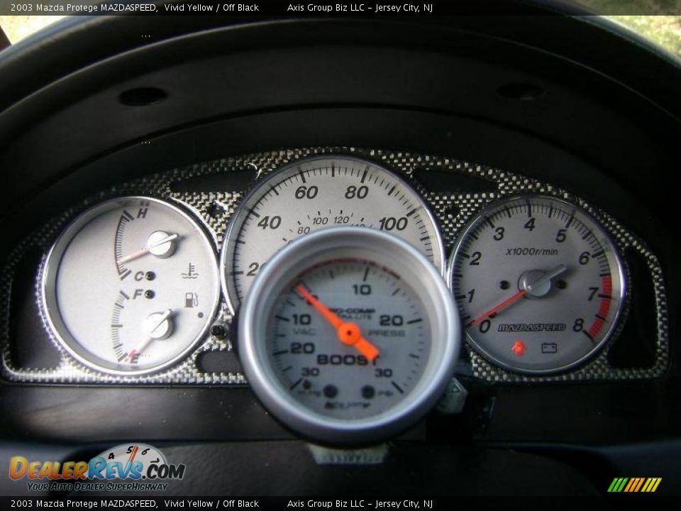 2003 Mazda Protege MAZDASPEED Vivid Yellow / Off Black Photo #22