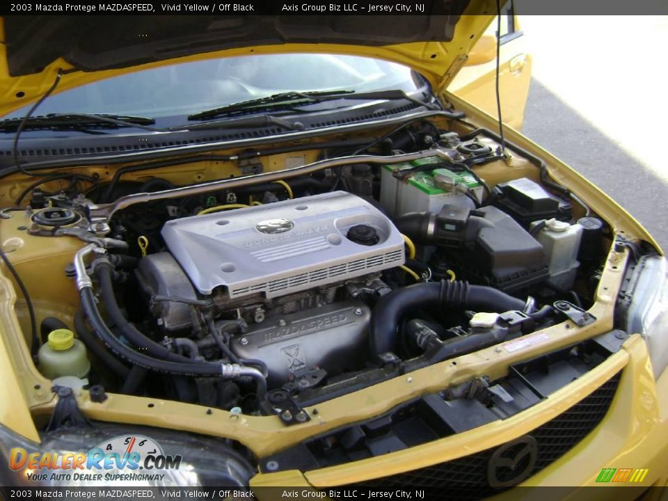 2003 Mazda Protege MAZDASPEED Vivid Yellow / Off Black Photo #28