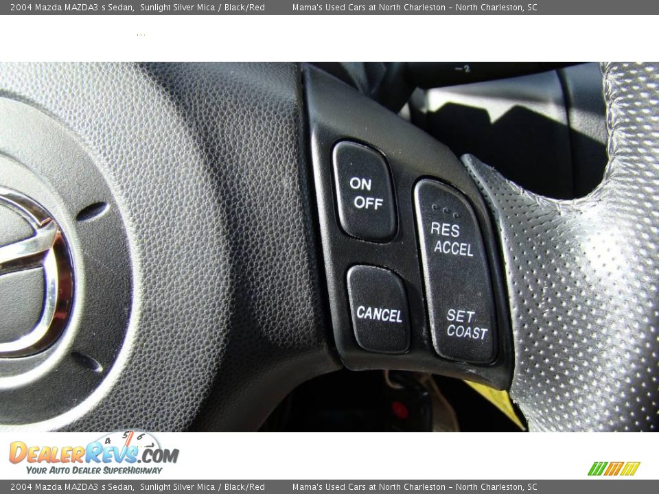 2004 Mazda MAZDA3 s Sedan Sunlight Silver Mica / Black/Red Photo #20