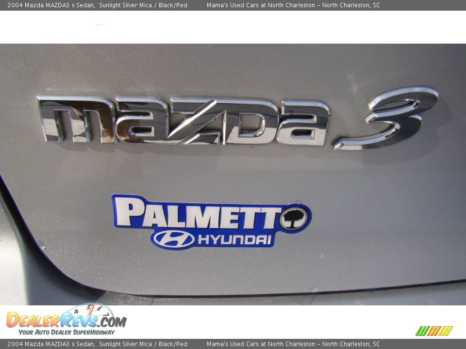 2004 Mazda MAZDA3 s Sedan Sunlight Silver Mica / Black/Red Photo #34