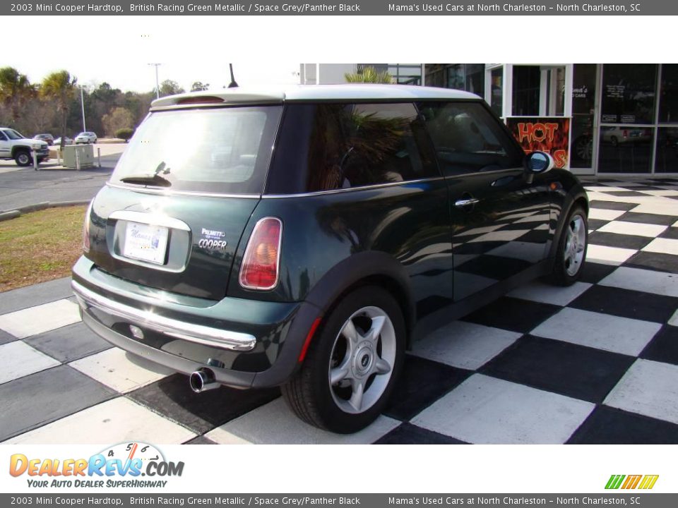 2003 Mini Cooper Hardtop British Racing Green Metallic / Space Grey/Panther Black Photo #7