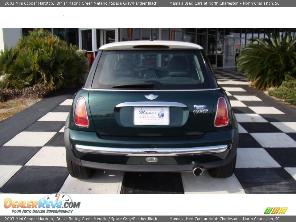 2003 Mini Cooper Hardtop British Racing Green Metallic / Space Grey/Panther Black Photo #8