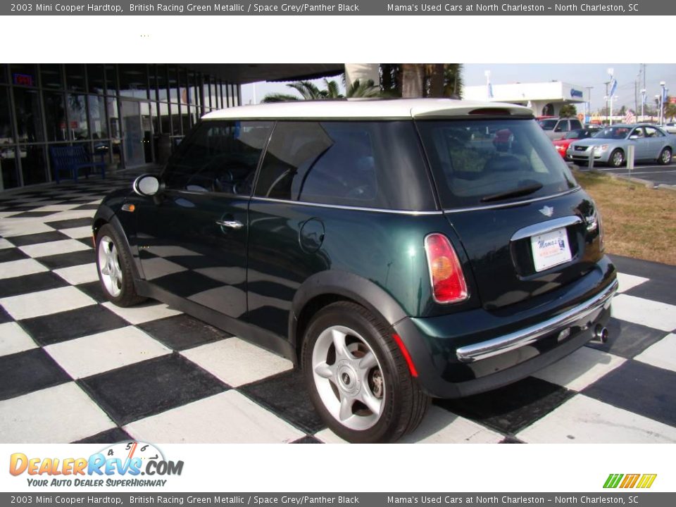 2003 Mini Cooper Hardtop British Racing Green Metallic / Space Grey/Panther Black Photo #9