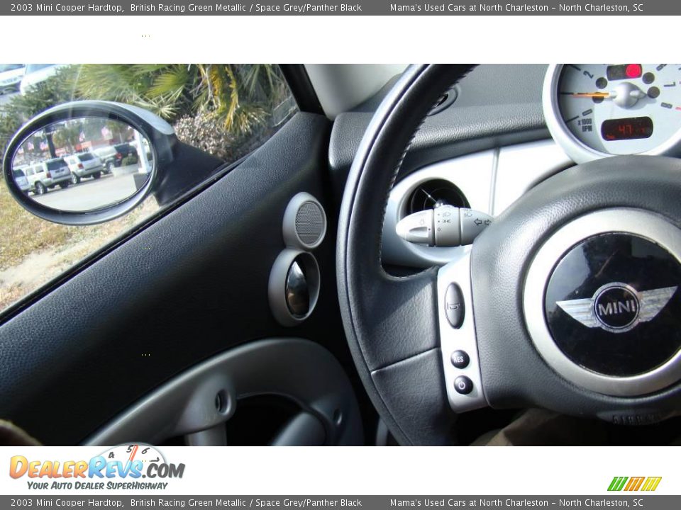 2003 Mini Cooper Hardtop British Racing Green Metallic / Space Grey/Panther Black Photo #14