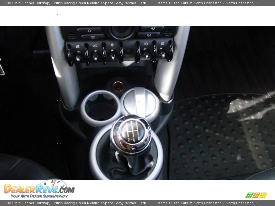 2003 Mini Cooper Hardtop British Racing Green Metallic / Space Grey/Panther Black Photo #19