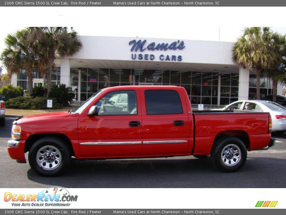 2006 GMC Sierra 1500 SL Crew Cab Fire Red / Pewter Photo #1