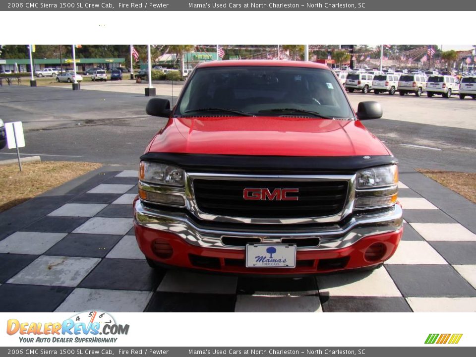 2006 GMC Sierra 1500 SL Crew Cab Fire Red / Pewter Photo #4