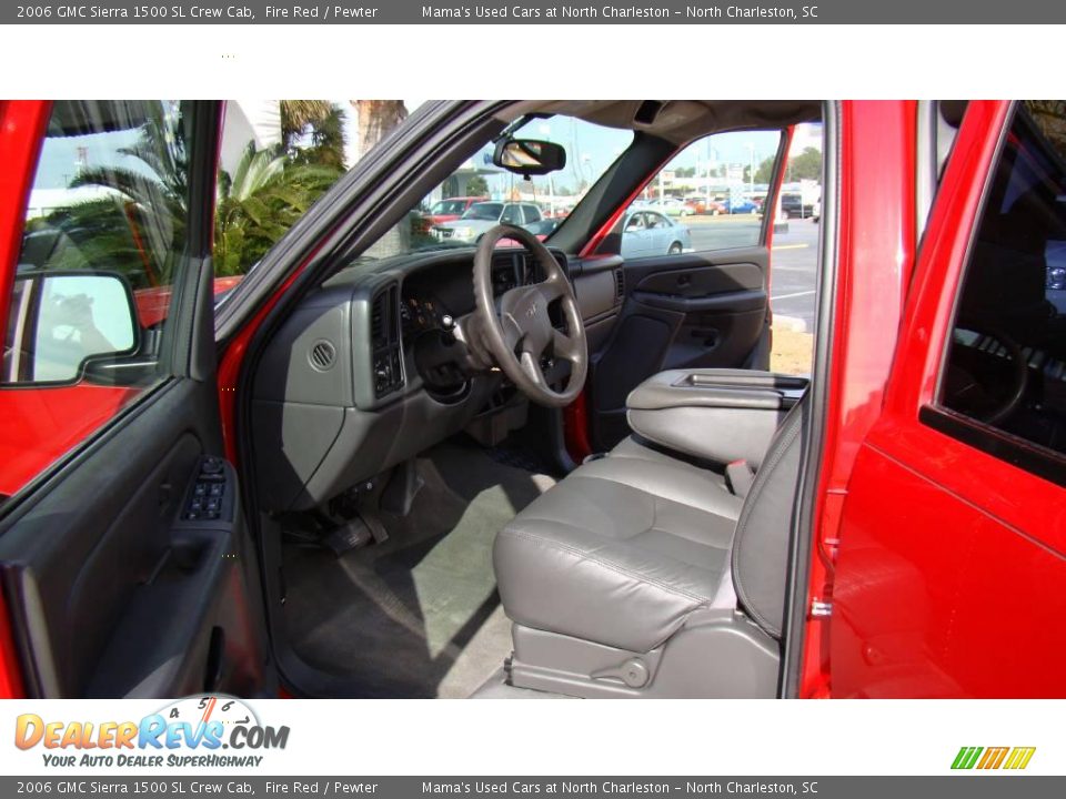2006 GMC Sierra 1500 SL Crew Cab Fire Red / Pewter Photo #11