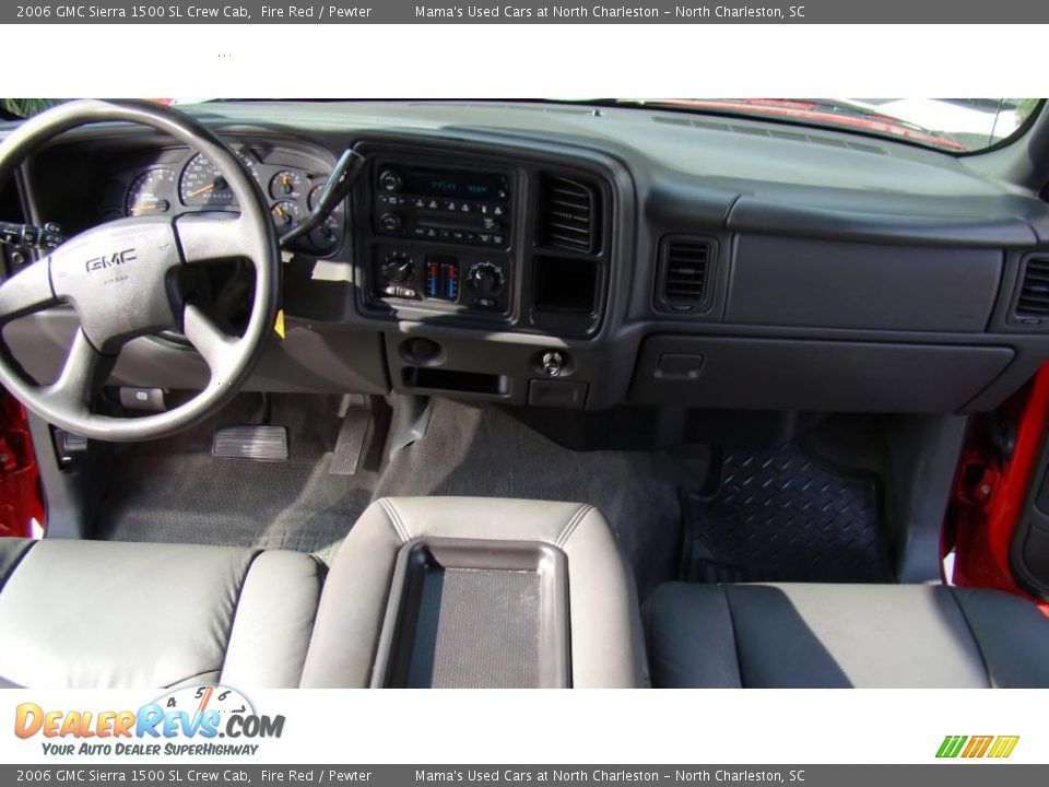 2006 GMC Sierra 1500 SL Crew Cab Fire Red / Pewter Photo #15