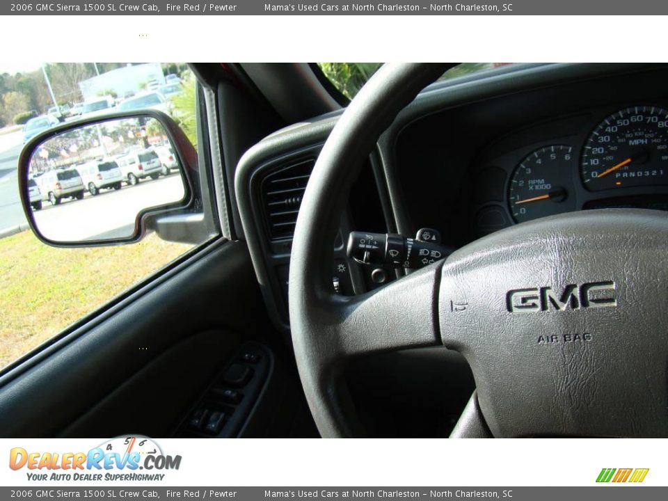 2006 GMC Sierra 1500 SL Crew Cab Fire Red / Pewter Photo #21