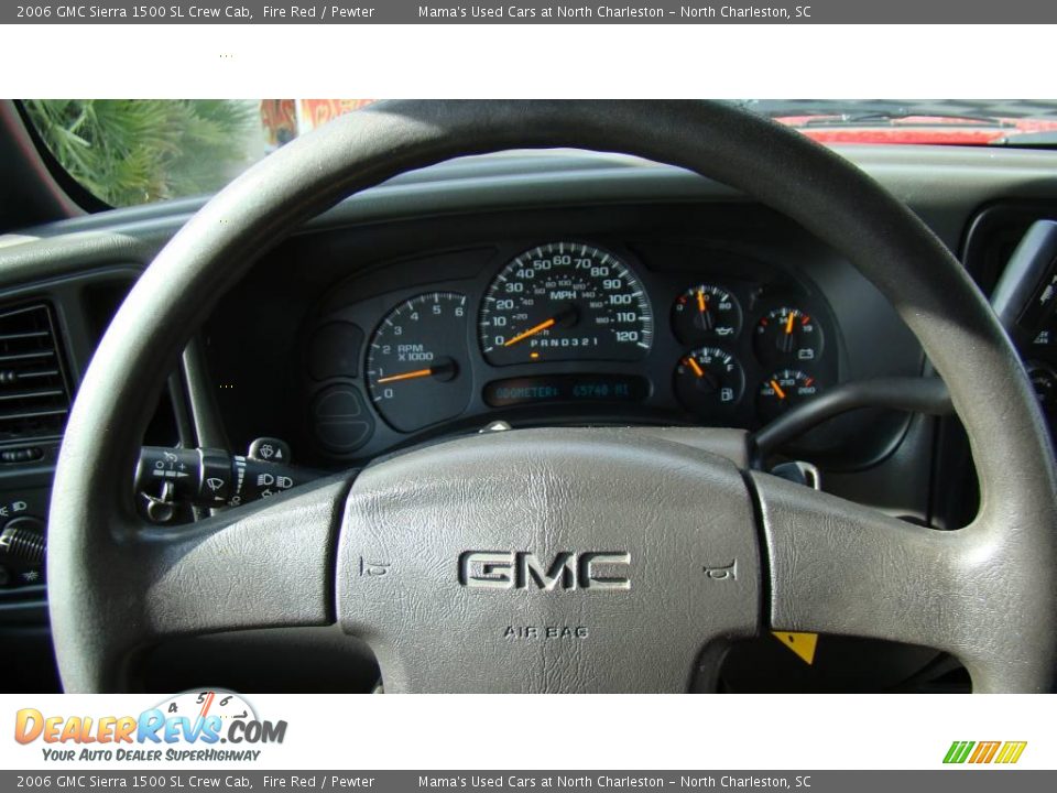 2006 GMC Sierra 1500 SL Crew Cab Fire Red / Pewter Photo #24