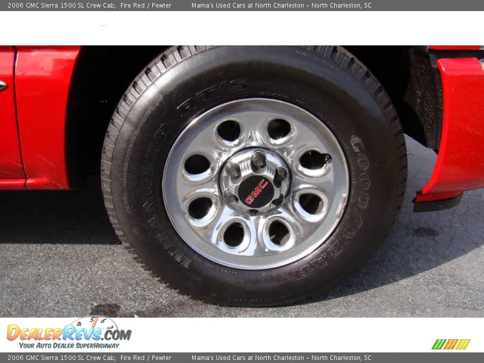 2006 GMC Sierra 1500 SL Crew Cab Fire Red / Pewter Photo #29