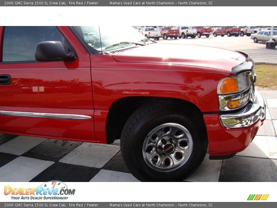 2006 GMC Sierra 1500 SL Crew Cab Fire Red / Pewter Photo #30