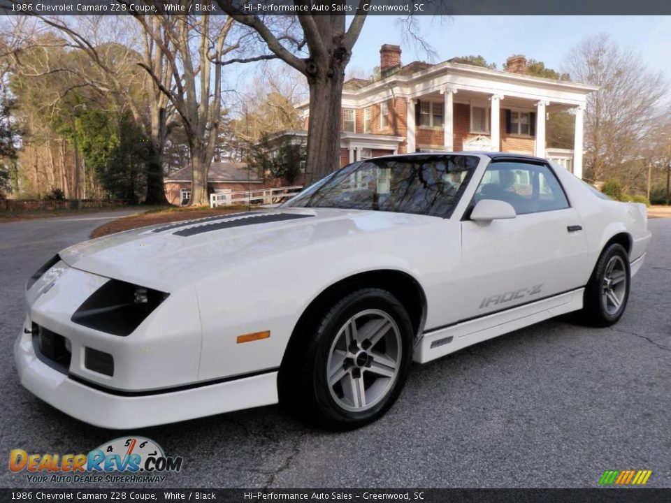 1986 Chevrolet Camaro Z28 Coupe White / Black Photo #2