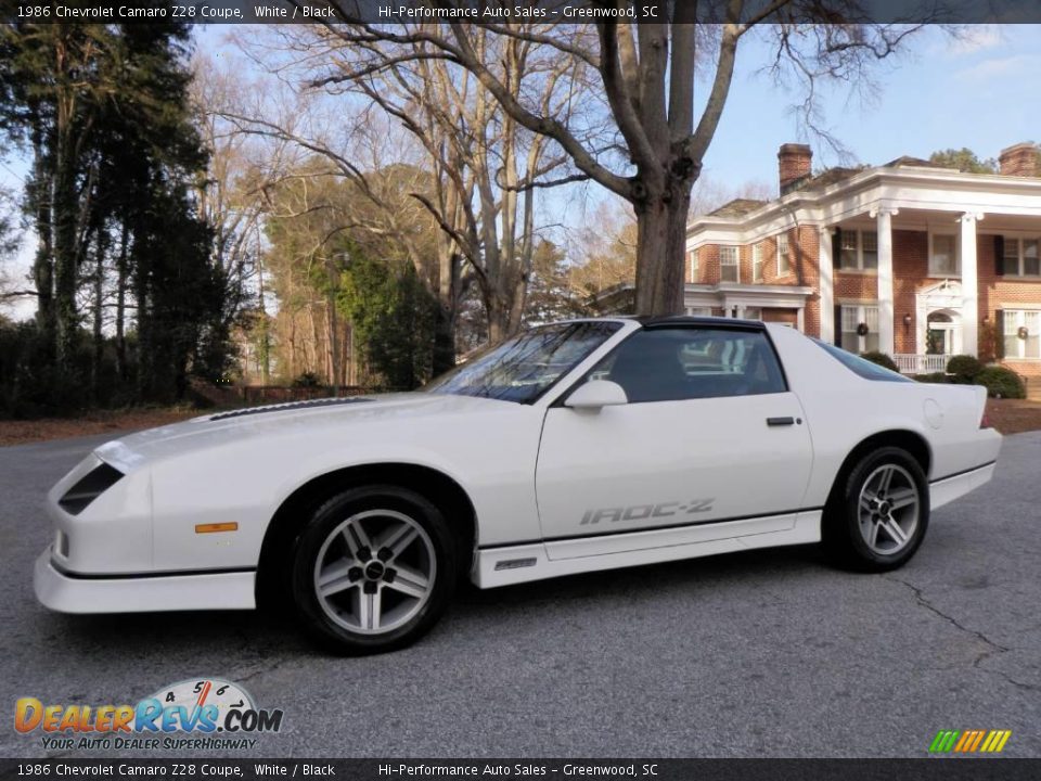 1986 Chevrolet Camaro Z28 Coupe White / Black Photo #3