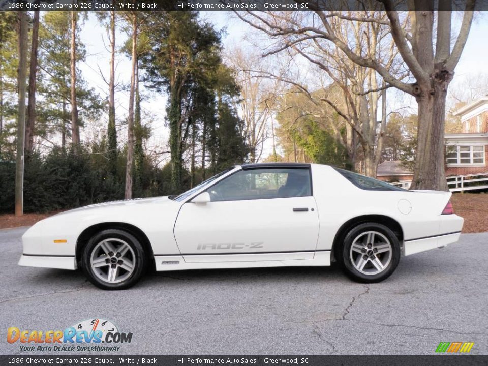 1986 Chevrolet Camaro Z28 Coupe White / Black Photo #4