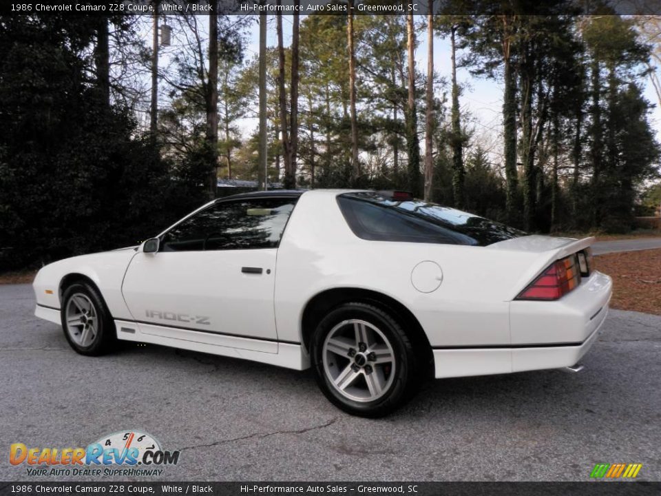 1986 Chevrolet Camaro Z28 Coupe White / Black Photo #5