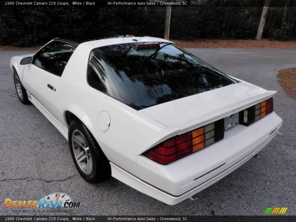 1986 Chevrolet Camaro Z28 Coupe White / Black Photo #6