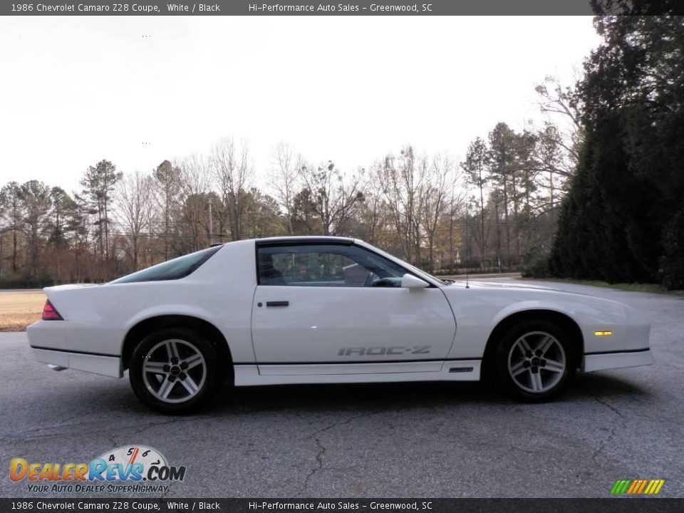 1986 Chevrolet Camaro Z28 Coupe White / Black Photo #10