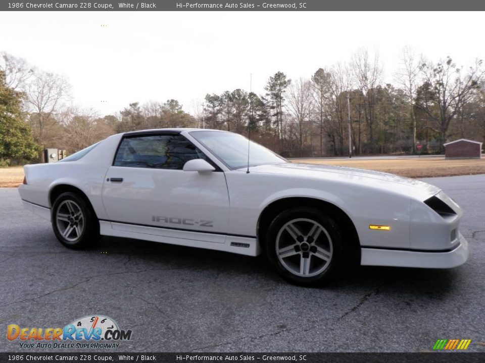 1986 Chevrolet Camaro Z28 Coupe White / Black Photo #11