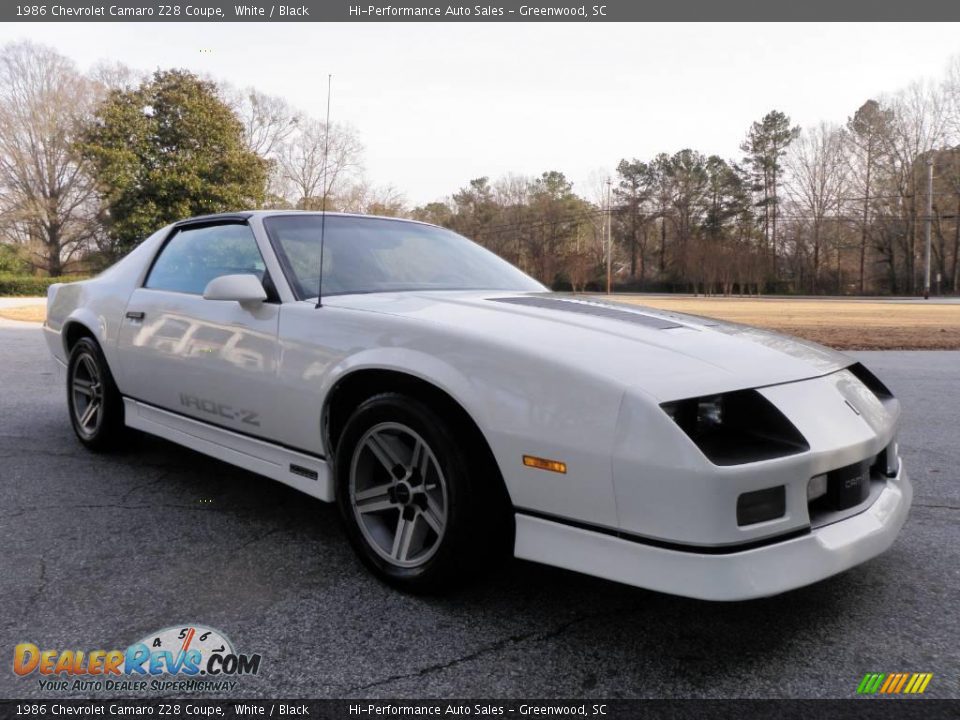 1986 Chevrolet Camaro Z28 Coupe White / Black Photo #12