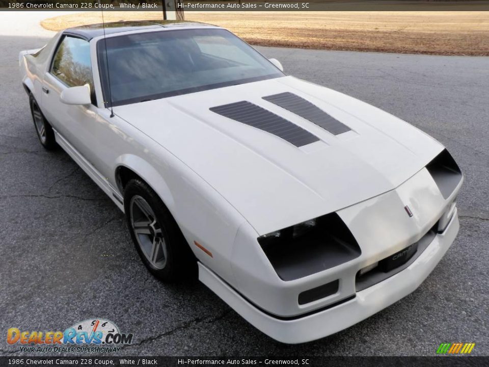 1986 Chevrolet Camaro Z28 Coupe White / Black Photo #13