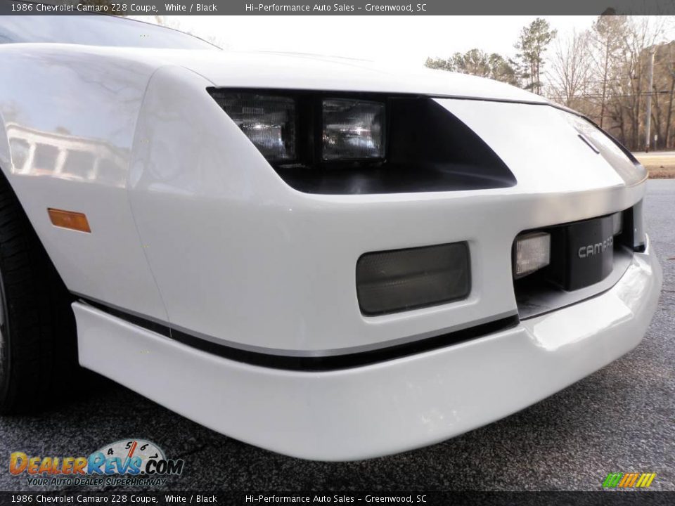 1986 Chevrolet Camaro Z28 Coupe White / Black Photo #16