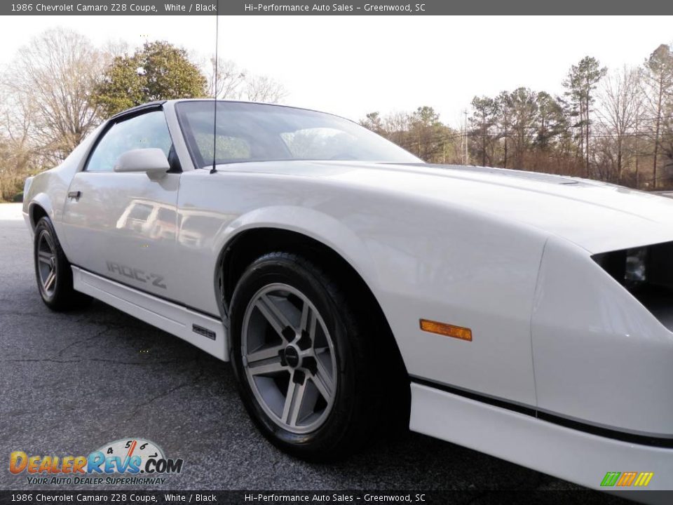 1986 Chevrolet Camaro Z28 Coupe White / Black Photo #20