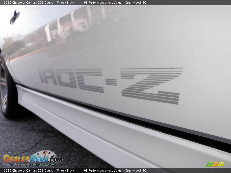 1986 Chevrolet Camaro Z28 Coupe White / Black Photo #27