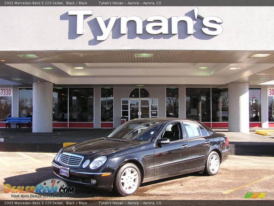 2003 Mercedes-Benz E 320 Sedan Black / Black Photo #1