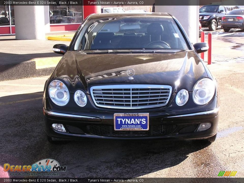 2003 Mercedes-Benz E 320 Sedan Black / Black Photo #2