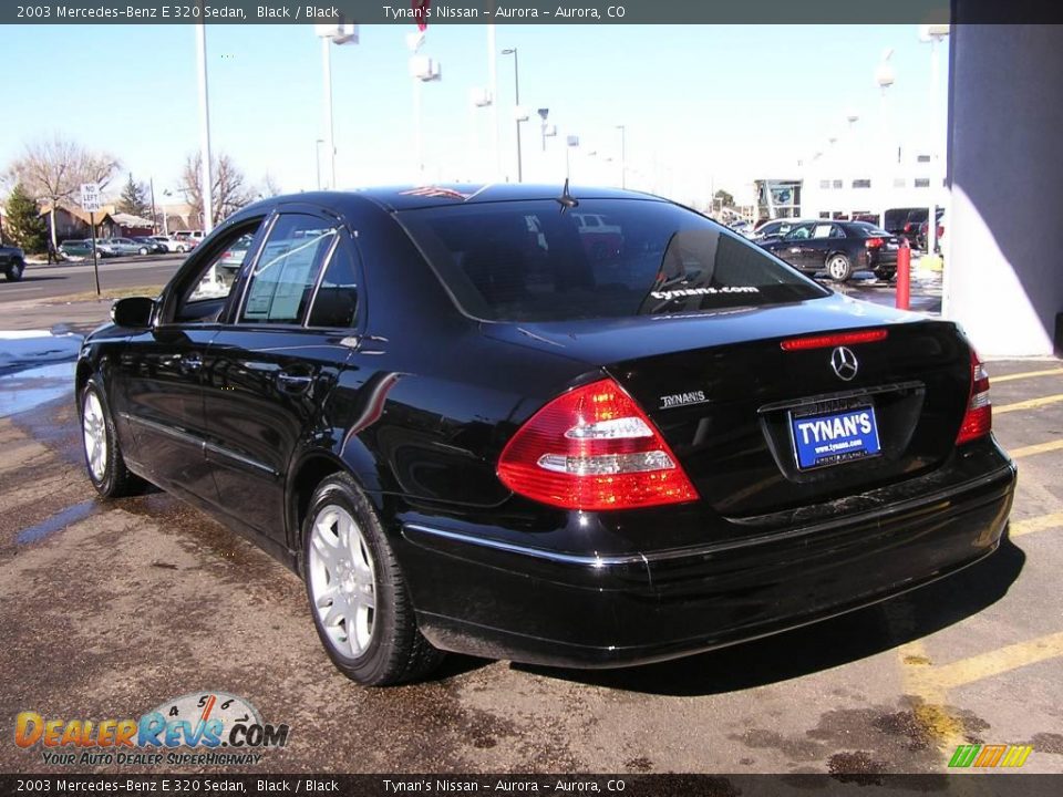 2003 Mercedes-Benz E 320 Sedan Black / Black Photo #3